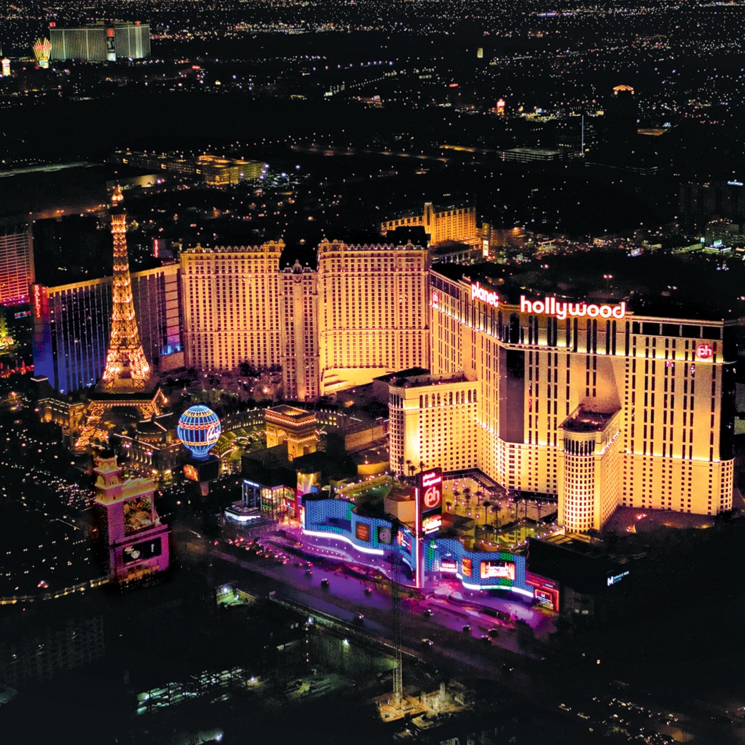 Planet Hollywood Las Vegas from the sky